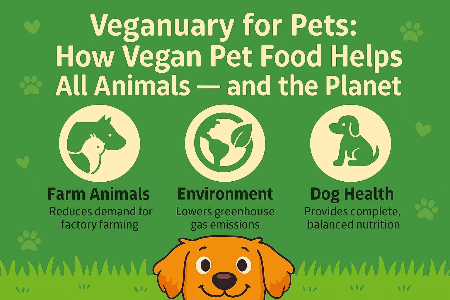 How vegan pet food helps all animals and thr planet